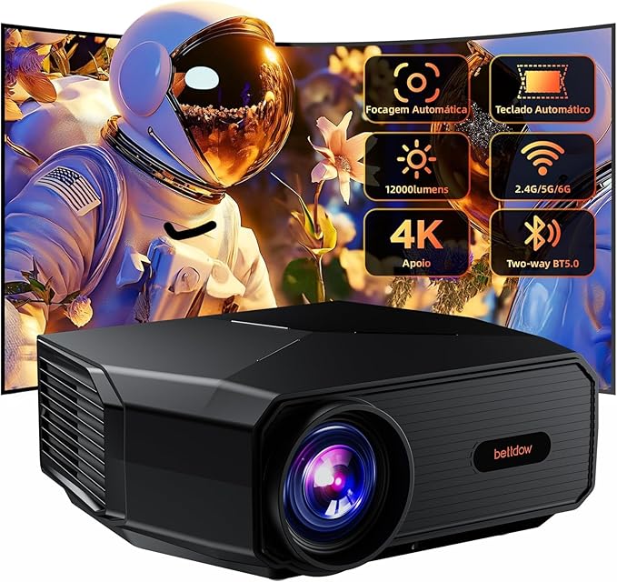 Bettdow Projetor 4K 8K 12000 Lumens