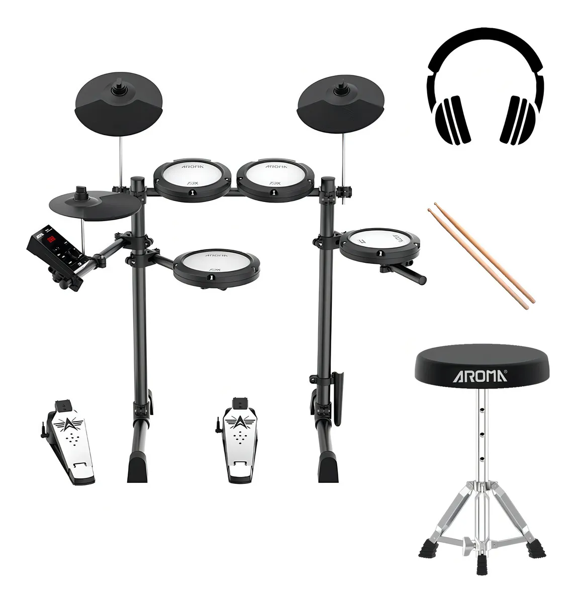 Bateria Eletrônica Aroma TDX-18